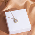 Anti Tarnish Chain With Zirconia and Stone Pendant