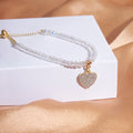 Crystal Bracelet With Zirconia Heart