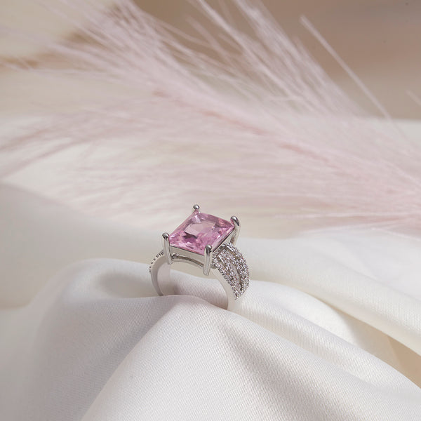 Pink Stone Statement Ring - Sollak Designs