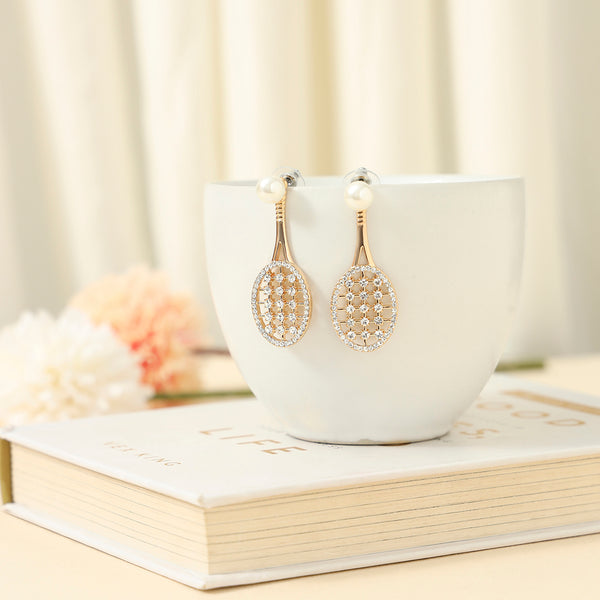 Badminton Love Zirconia Earrings - Sollak Designs