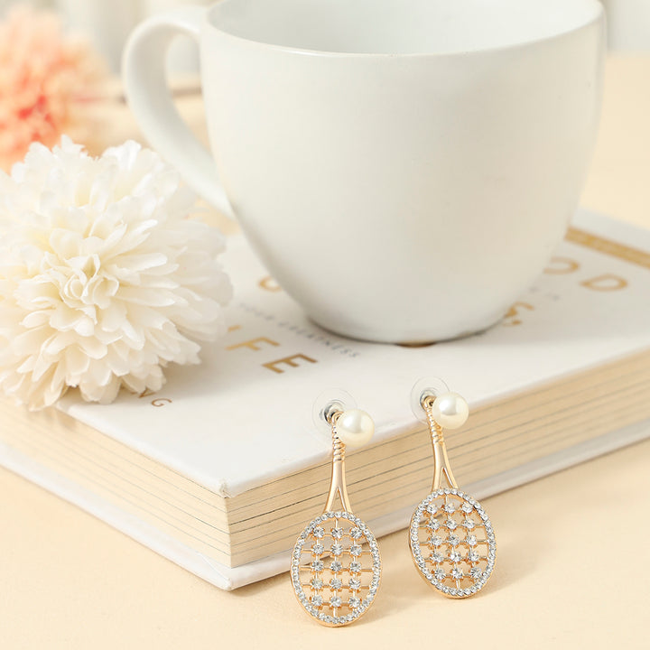 Badminton Love Zirconia Earrings - Sollak Designs