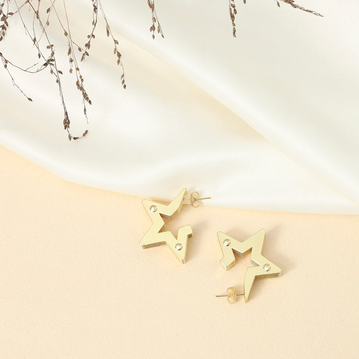 5 Layered Star Studs - Sollak Designs