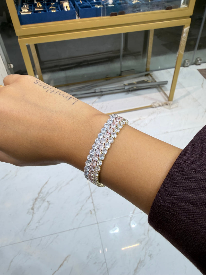 ETERNIA Timeless Tennis Bracelet Stack of 3