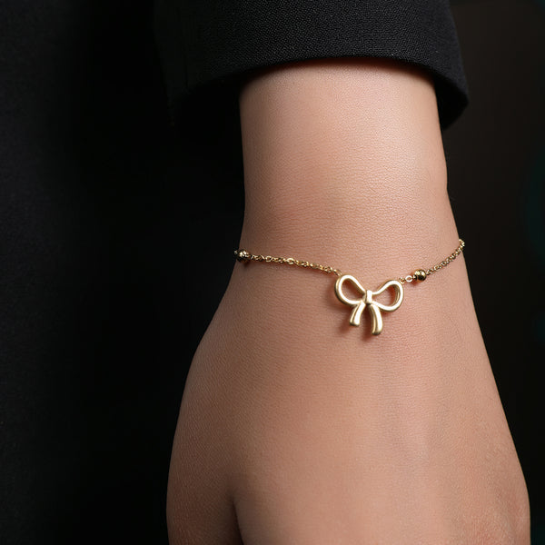 GoldenKnot Bow Bracelet