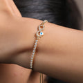 Infinity Charm Evil Eye Bracelet