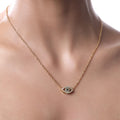 Blue Horse Evil Eye Pendant Necklace