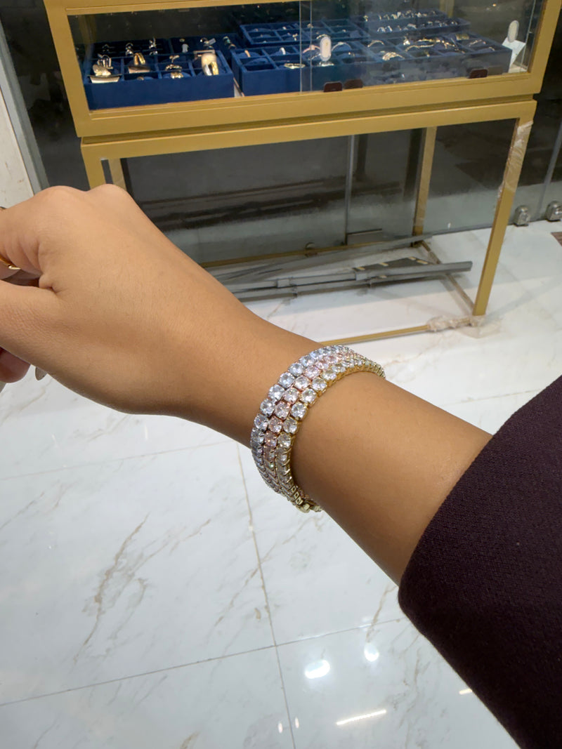 ETERNIA Timeless Tennis Bracelet Stack of 3