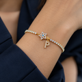 Star Evil Eye Initial Bracelet
