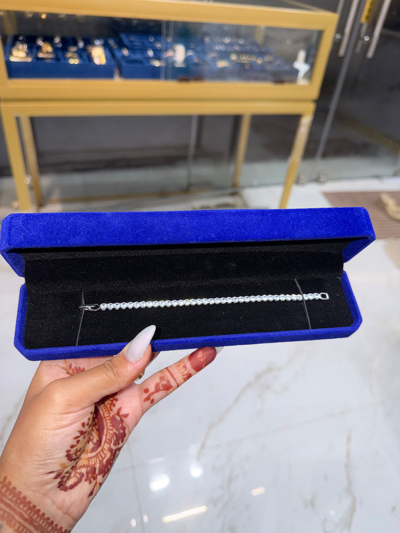 ETERNIA Timeless Tennis Bracelet Rose Silver