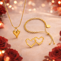 Golden Promise Heart Trio Set