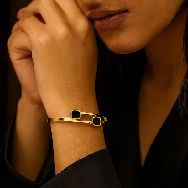 Midnight Glow Bangle Bracelet