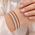ETERNIA Timeless Tennis Bracelet Stack of 3