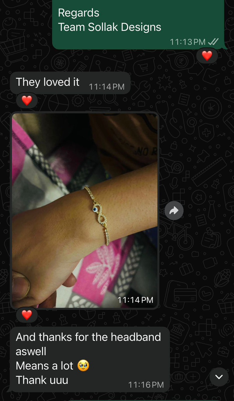 Infinity Charm Evil Eye Bracelet
